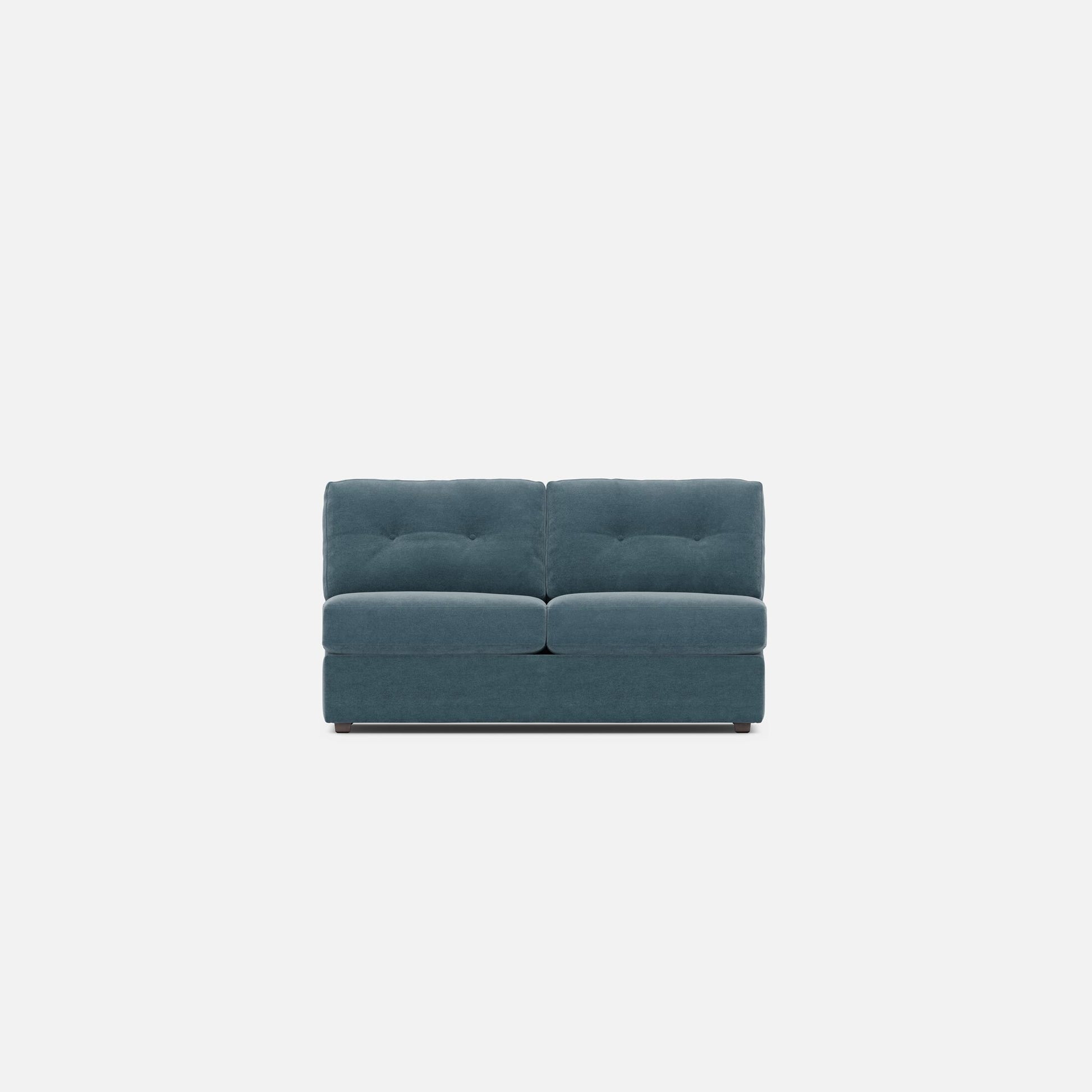 Modular One Armless Full Memory Foam Sleeper Sofa