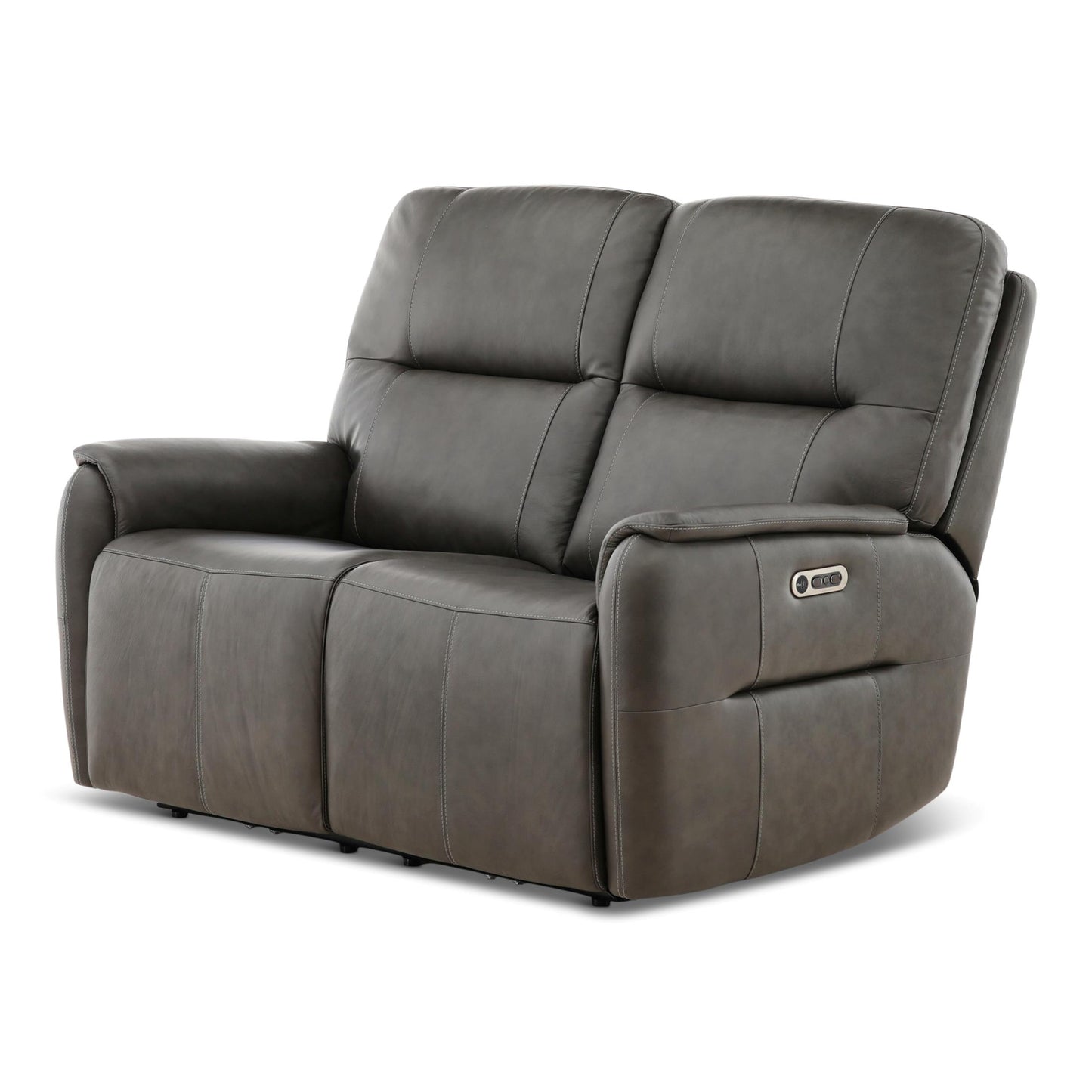 Walker Leather Power Reclining Loveseat