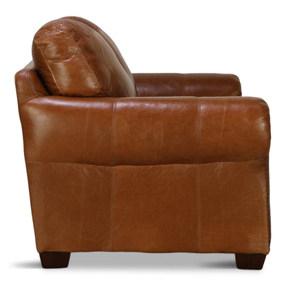 Park Avenue Leather Loveseat