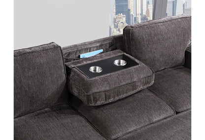 Amir 2-Piece Sectional with Sofa Bed