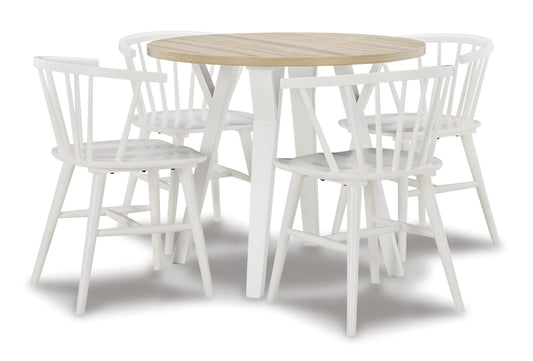 Grannen 5-Piece Round Dining Set