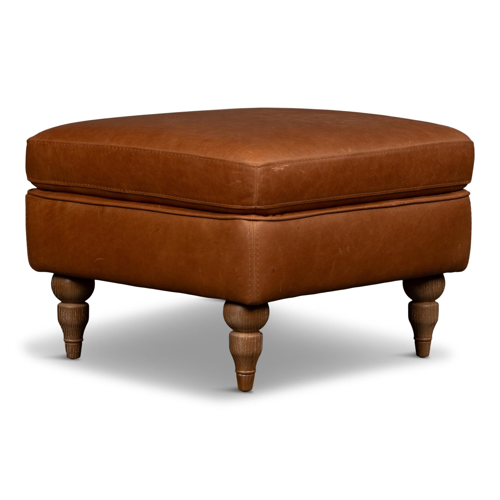 Hoffman Leather Ottoman