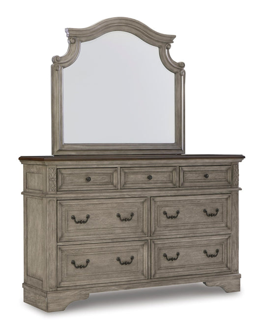 Lodenbay 7 Drawer Dresser and Mirror
