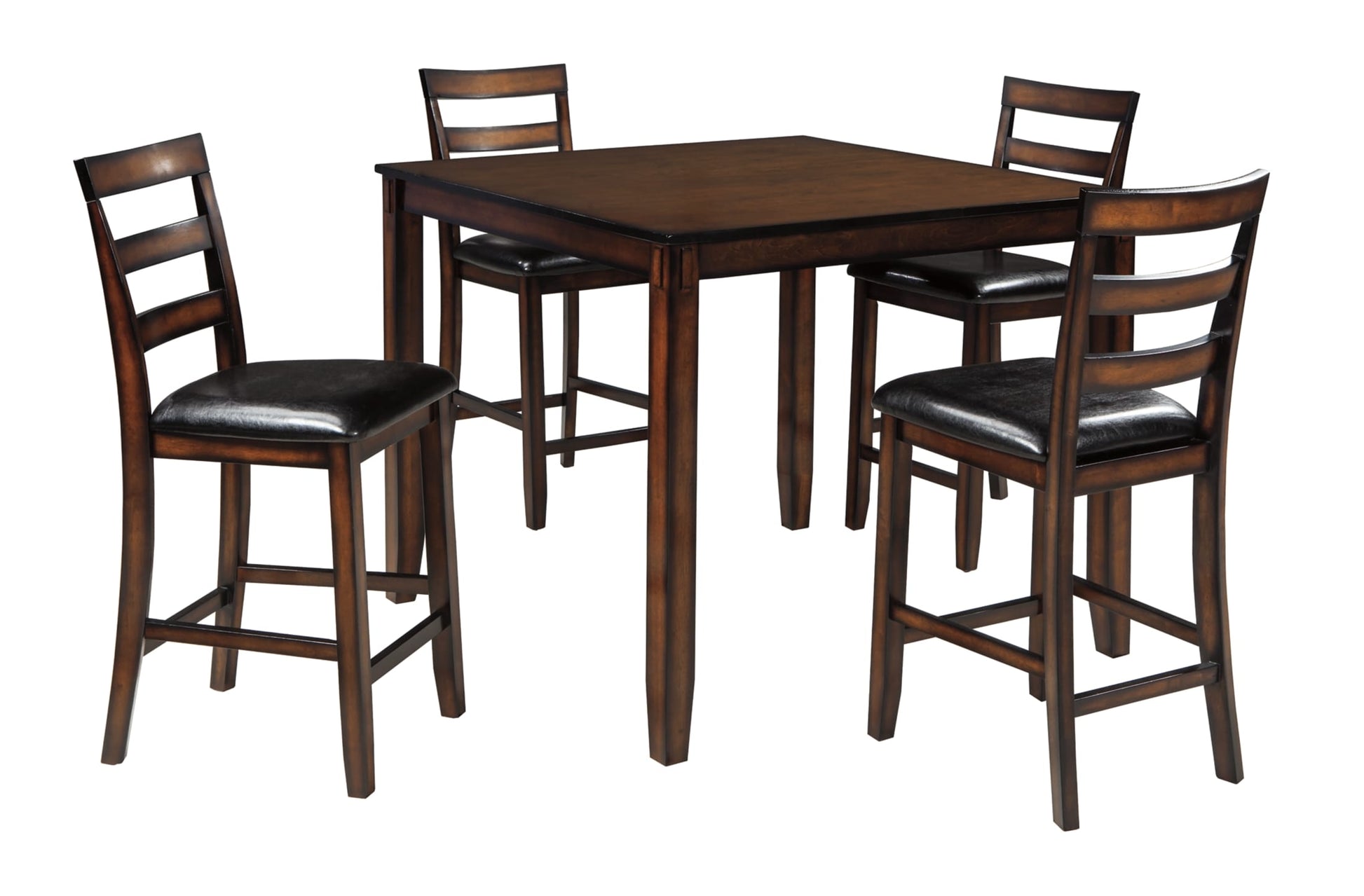 Coviar 5 Piece Counter Dining Set - Brown