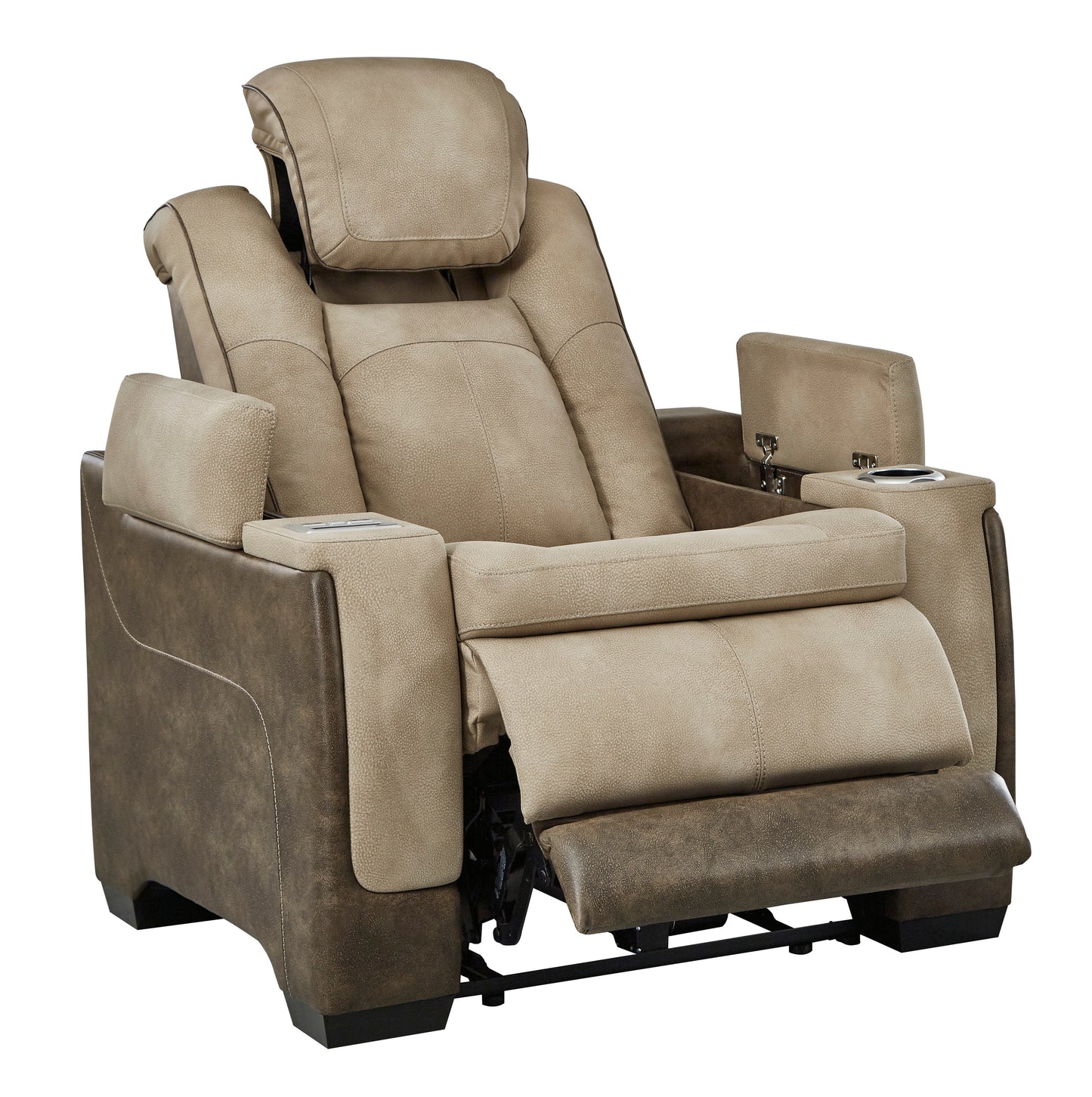 Next-Gen DuraPella Performance Fabric Dual Power Recliner with Hidden Storage