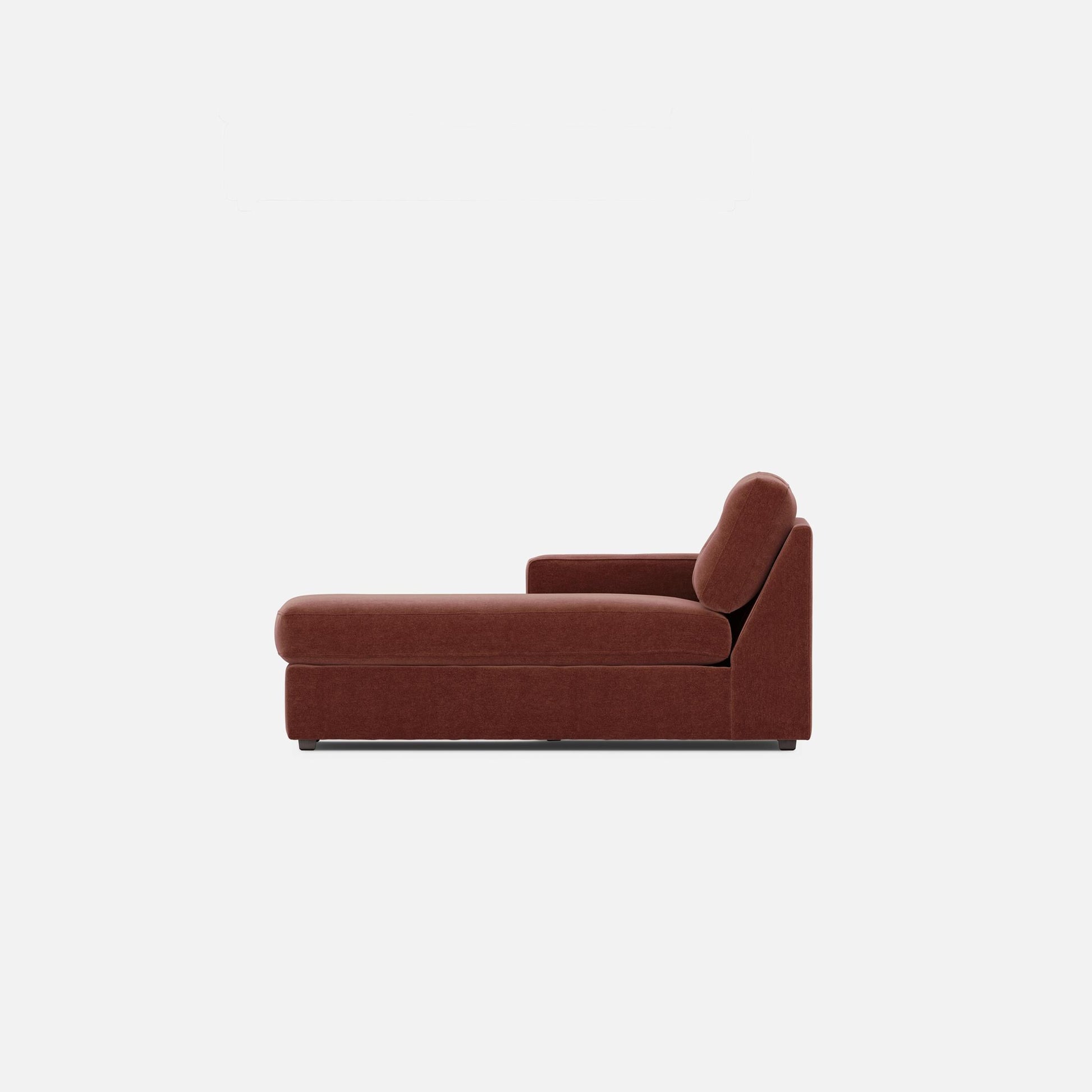 Modular One Left Arm Facing Chaise - Merlot