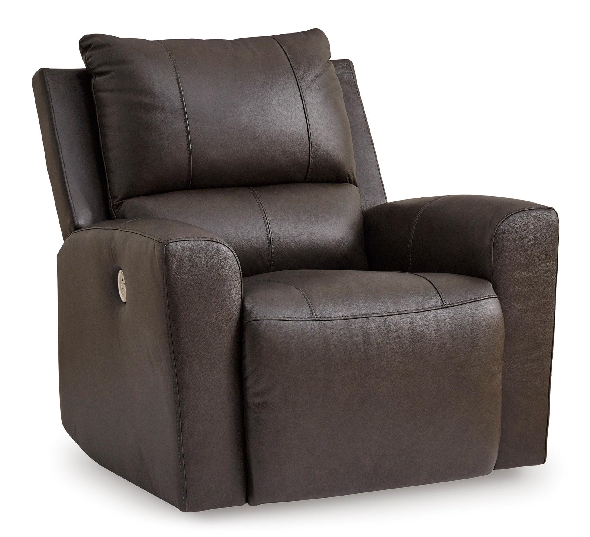 Boxmere Leather Power Rocker Recliner