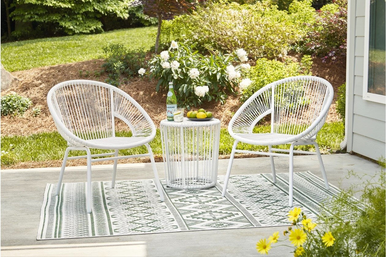 Mandarin Cape Outdoor Table and Chairs (Set of 3)