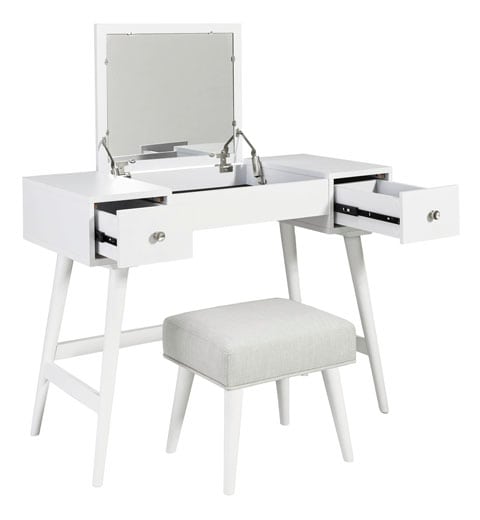 Thadamere Vanity with Stool