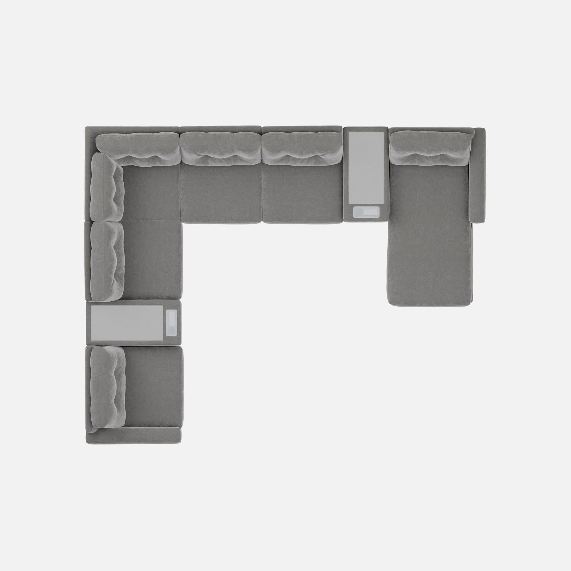 Modular One 8-Piece Sectional Chaise with E-Console
