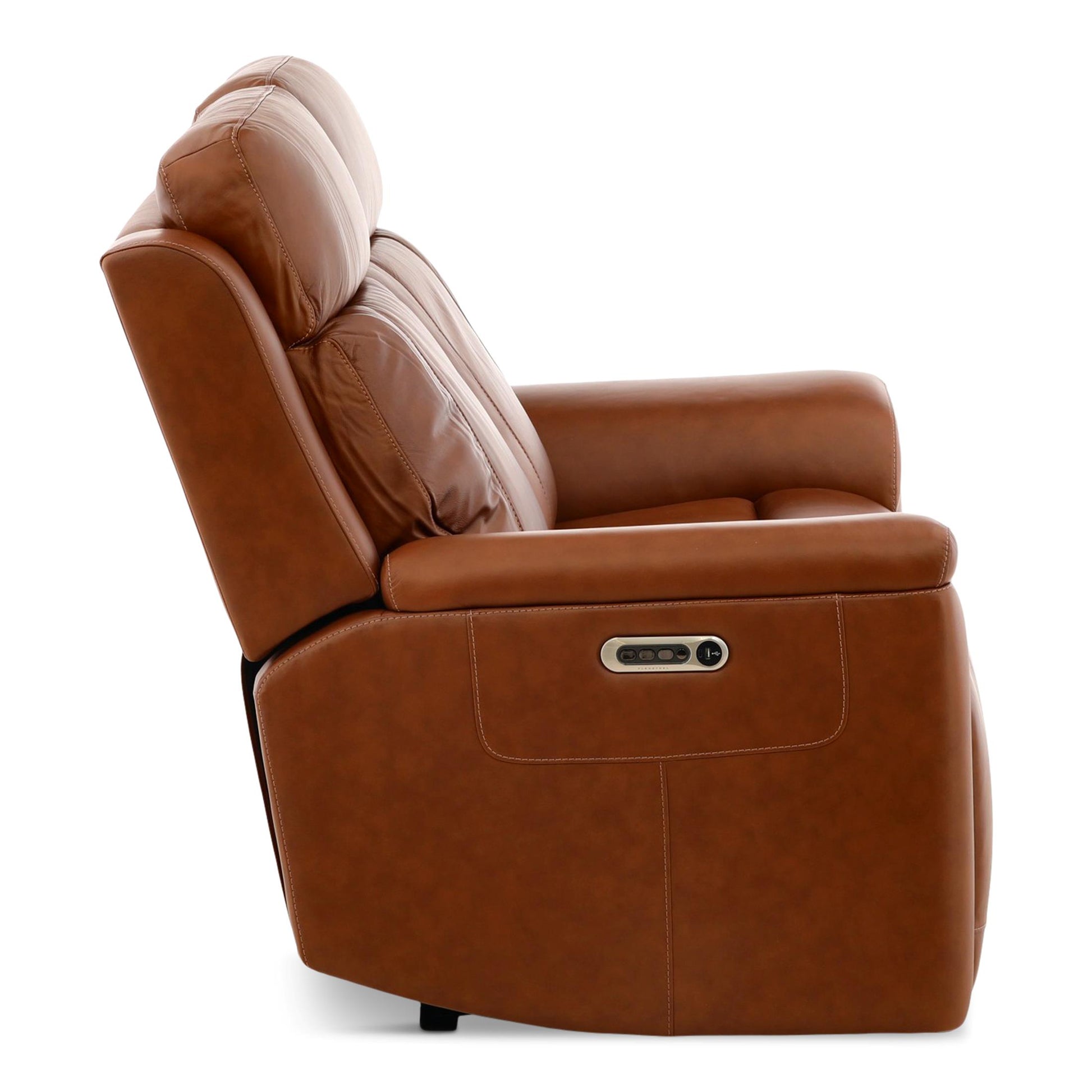 Adrian Leather Power Reclining Loveseat