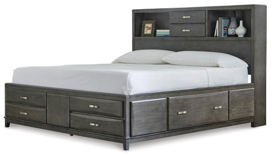 Caitbrook California King Storage Bed with 8 Drawers