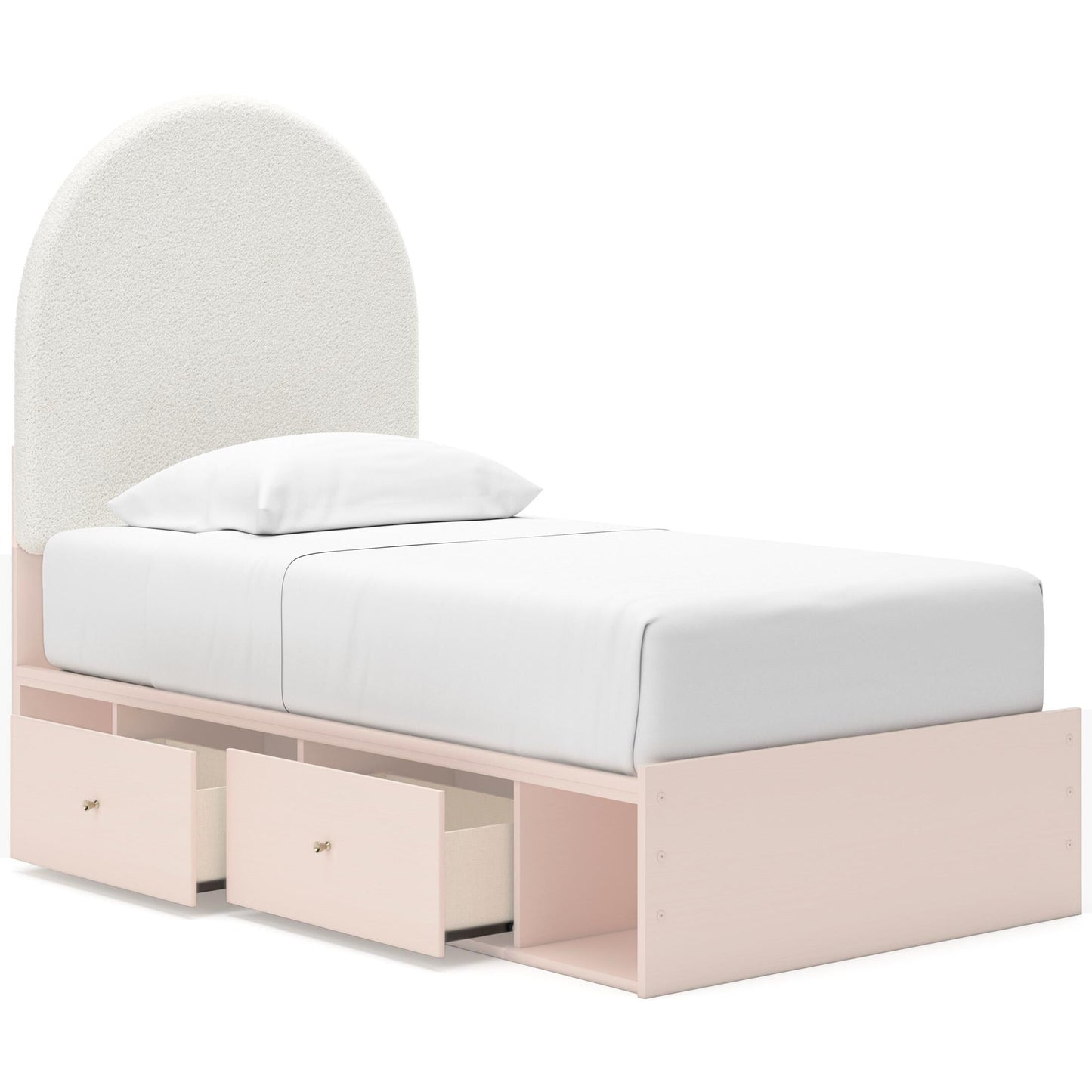 Wistenpine Upholstered Panel Bed with Double Storage