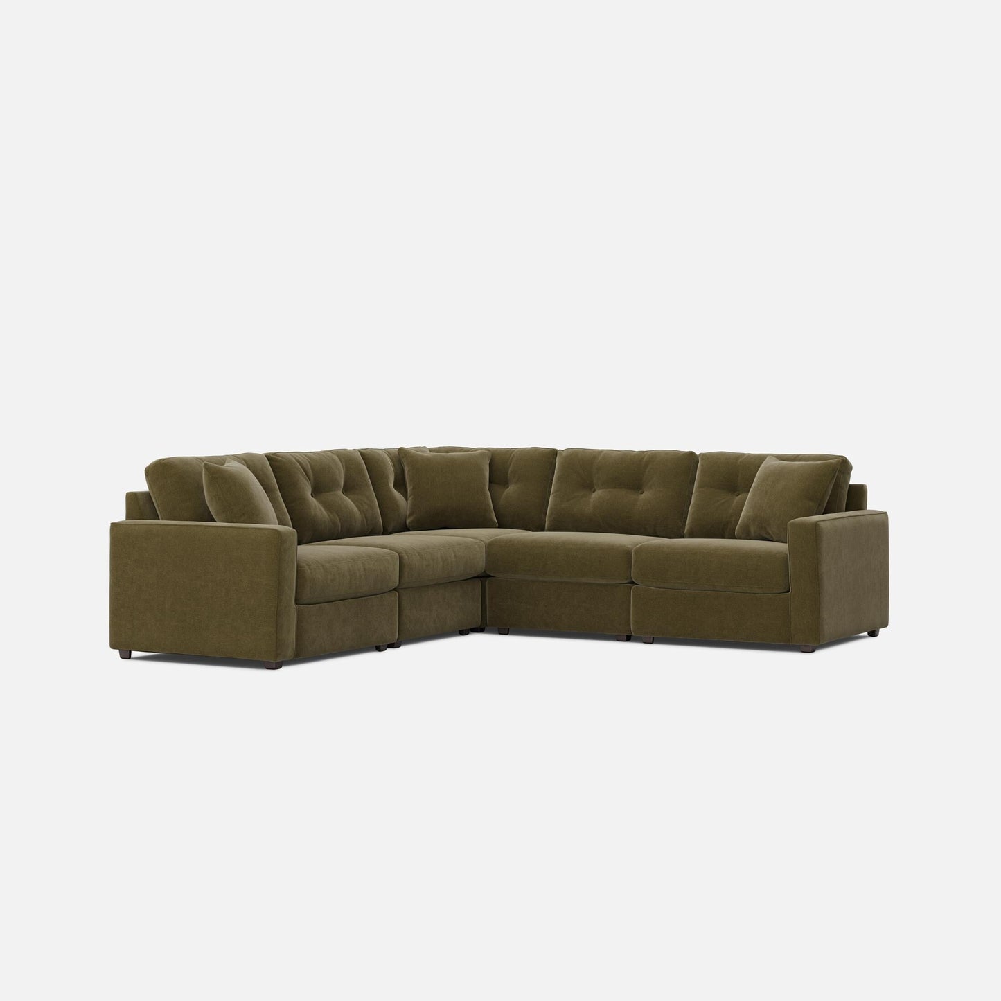 Modular One 5-Piece Sectional Moss