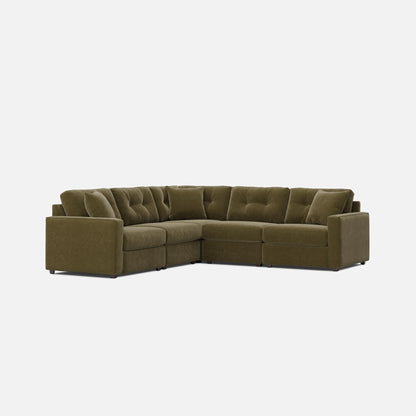 Modular One 5-Piece Sectional Moss