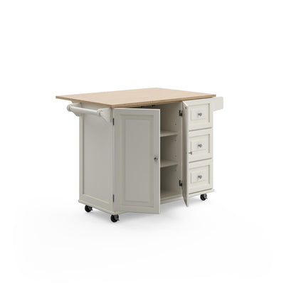 Dolly Madison 3 Drawer Kitchen Cart