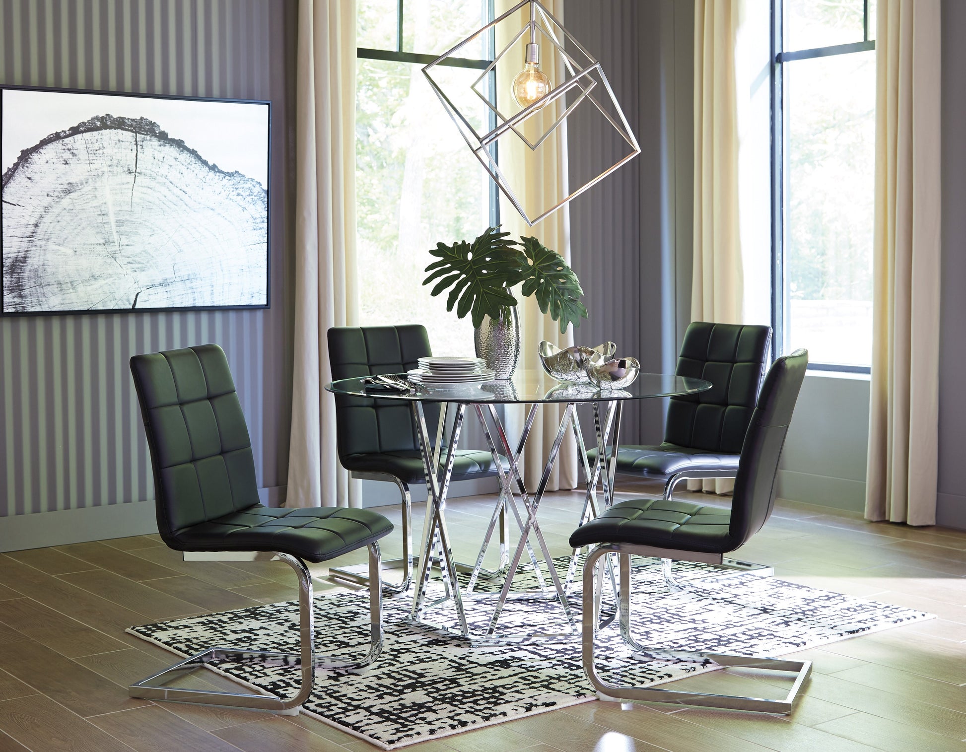 Madanere Dining Table and 4 Chairs