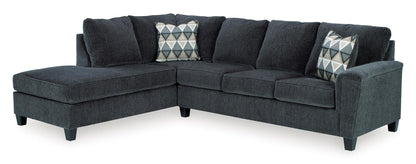 Abinger 2-Piece Smoke Sectional with Chaise