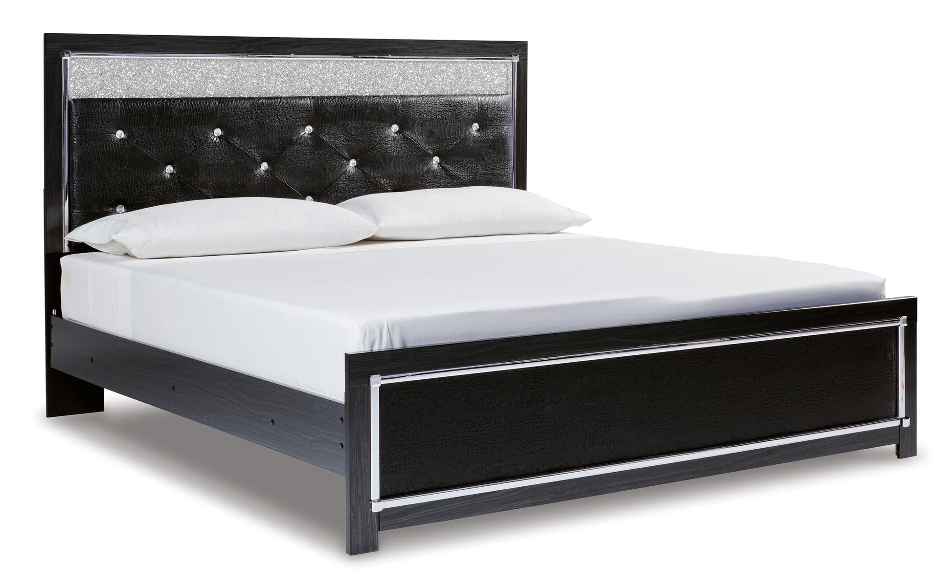 Kaydell King Upholstered Panel Storage Platform Bed