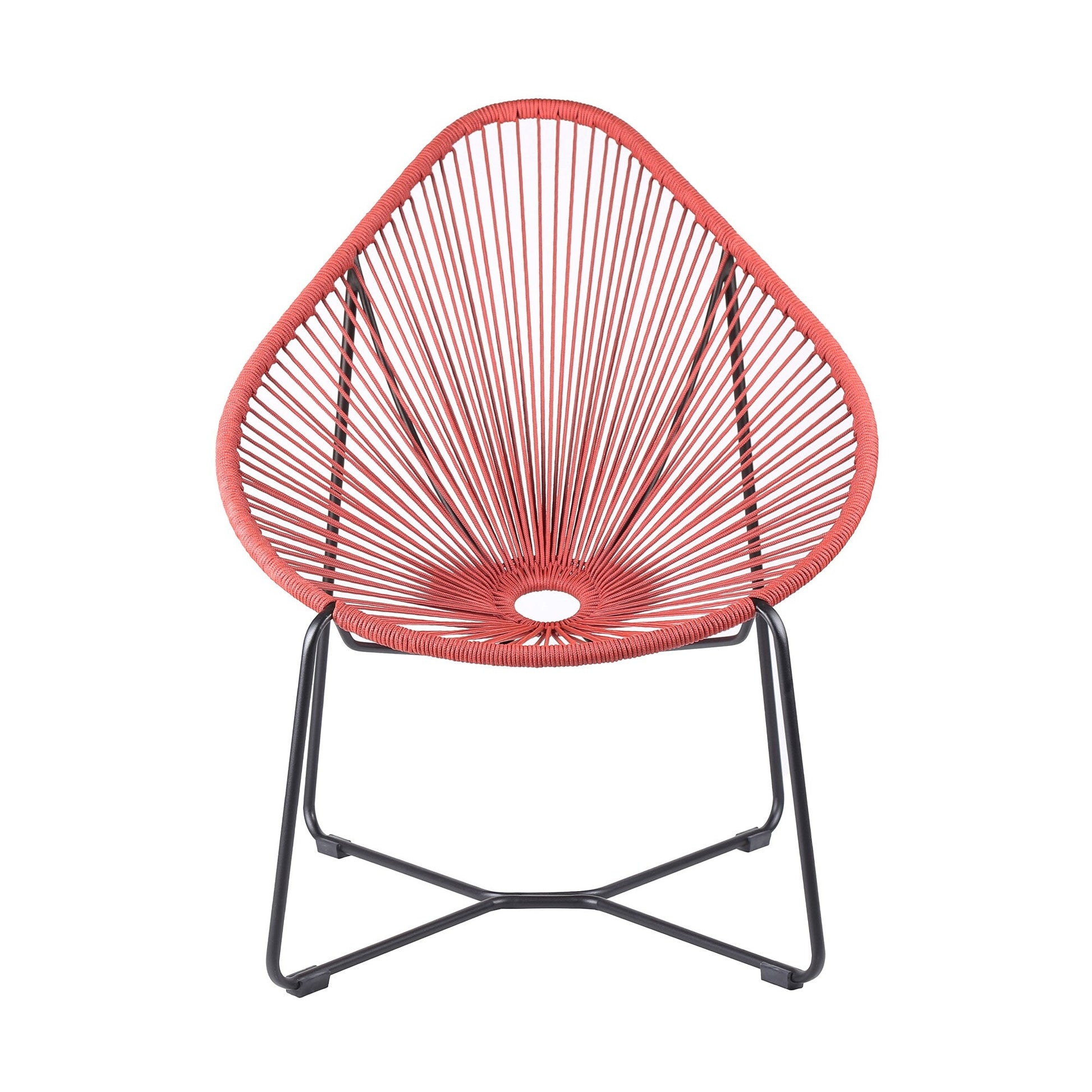 Acapulco Indoor Outdoor Steel Papasan Lounge Chair