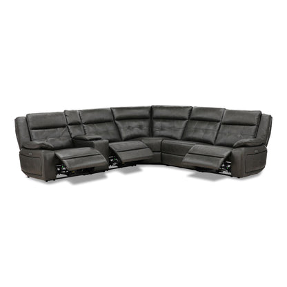 Afton 6-Piece Power Reclining Sectional