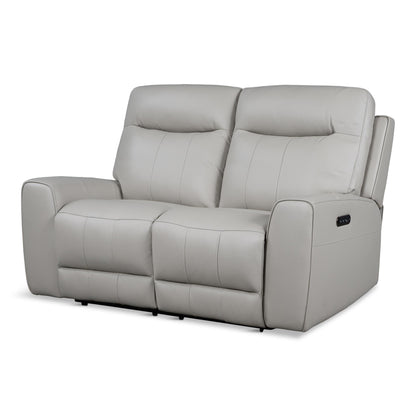 Blaine Leather Power Loveseat