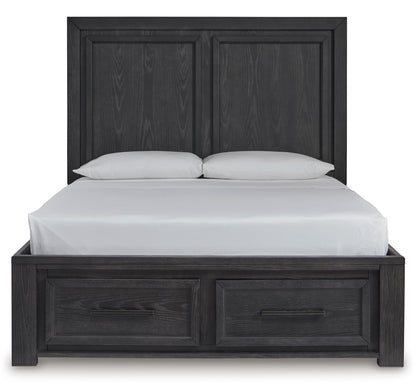 Foyland Queen Panel Storage Bed