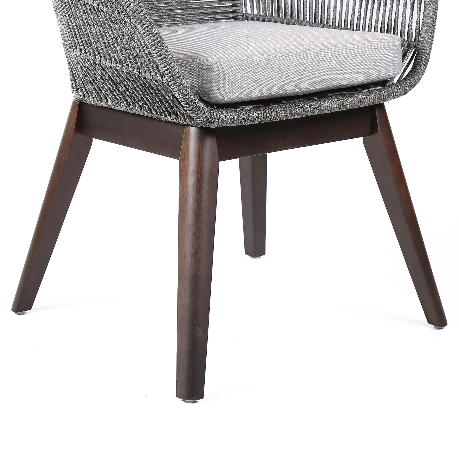 Tutti Frutti Indoor Outdoor Dining Chair in Dark Eucalyptus Wood with 