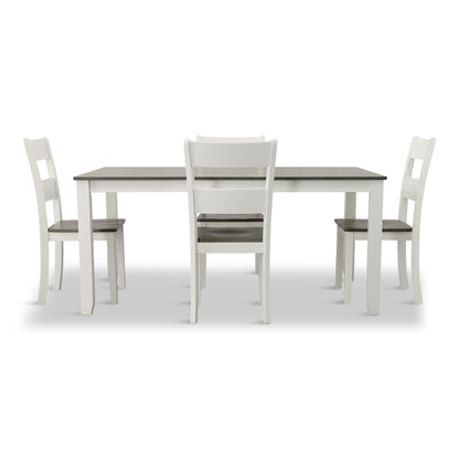 Rowan 5-Piece Dining Set - White