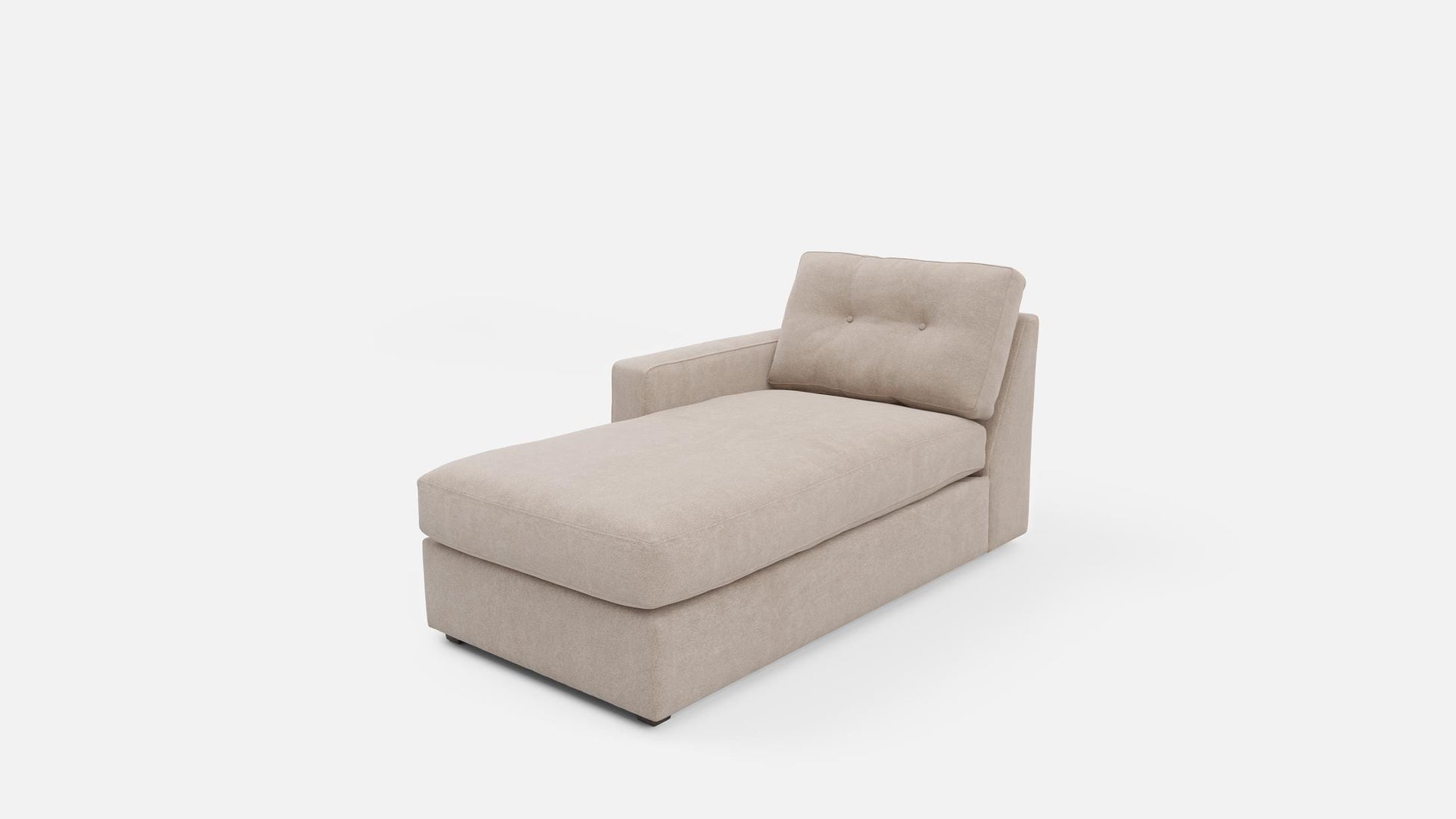 Modular One Left Arm Facing Chaise - Stone