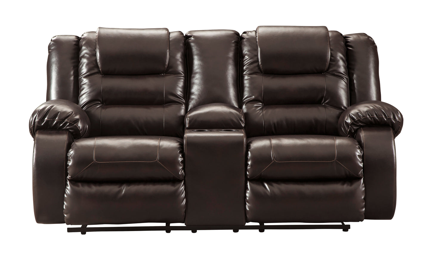 DBL REC LOVESEAT W/CONSOLE