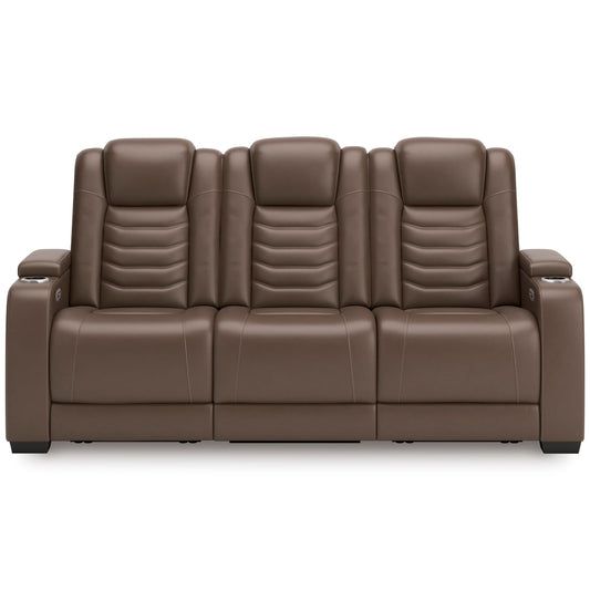 High Impact Leather Power Reclining Sofa