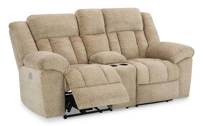 Tip-Off Power Reclining Console Loveseat