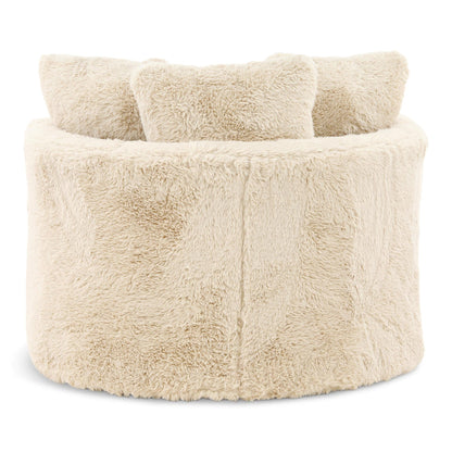 Vail Fur Swivel Chair