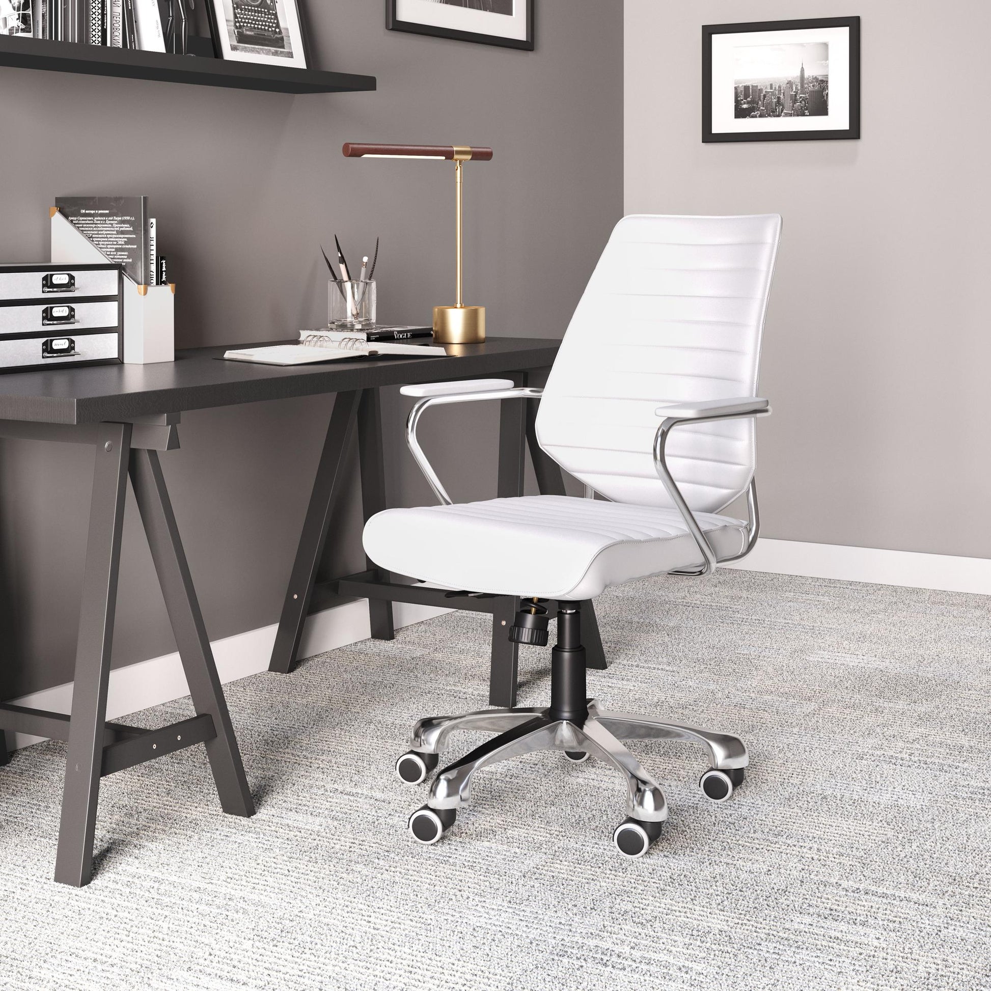 Enterprise Low Back Office Chair White