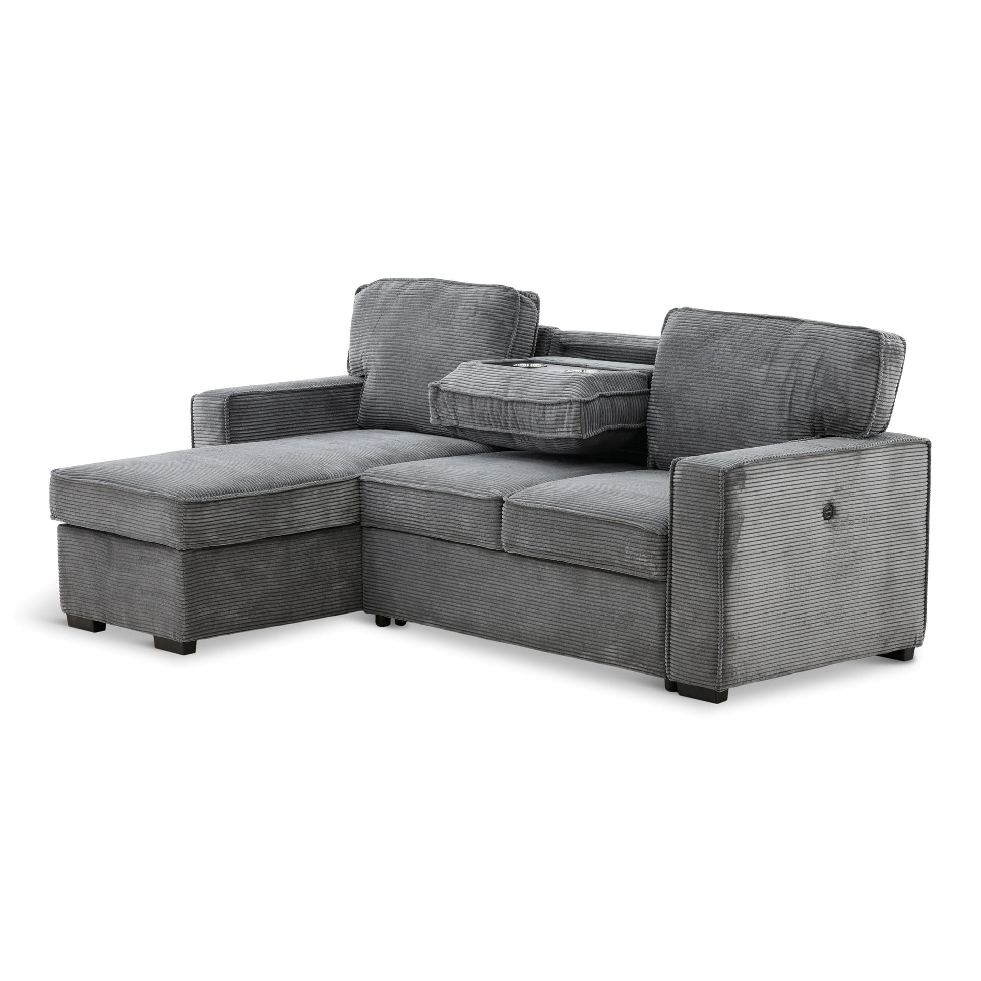 Amir 2-Piece Sectional with Sofa Bed