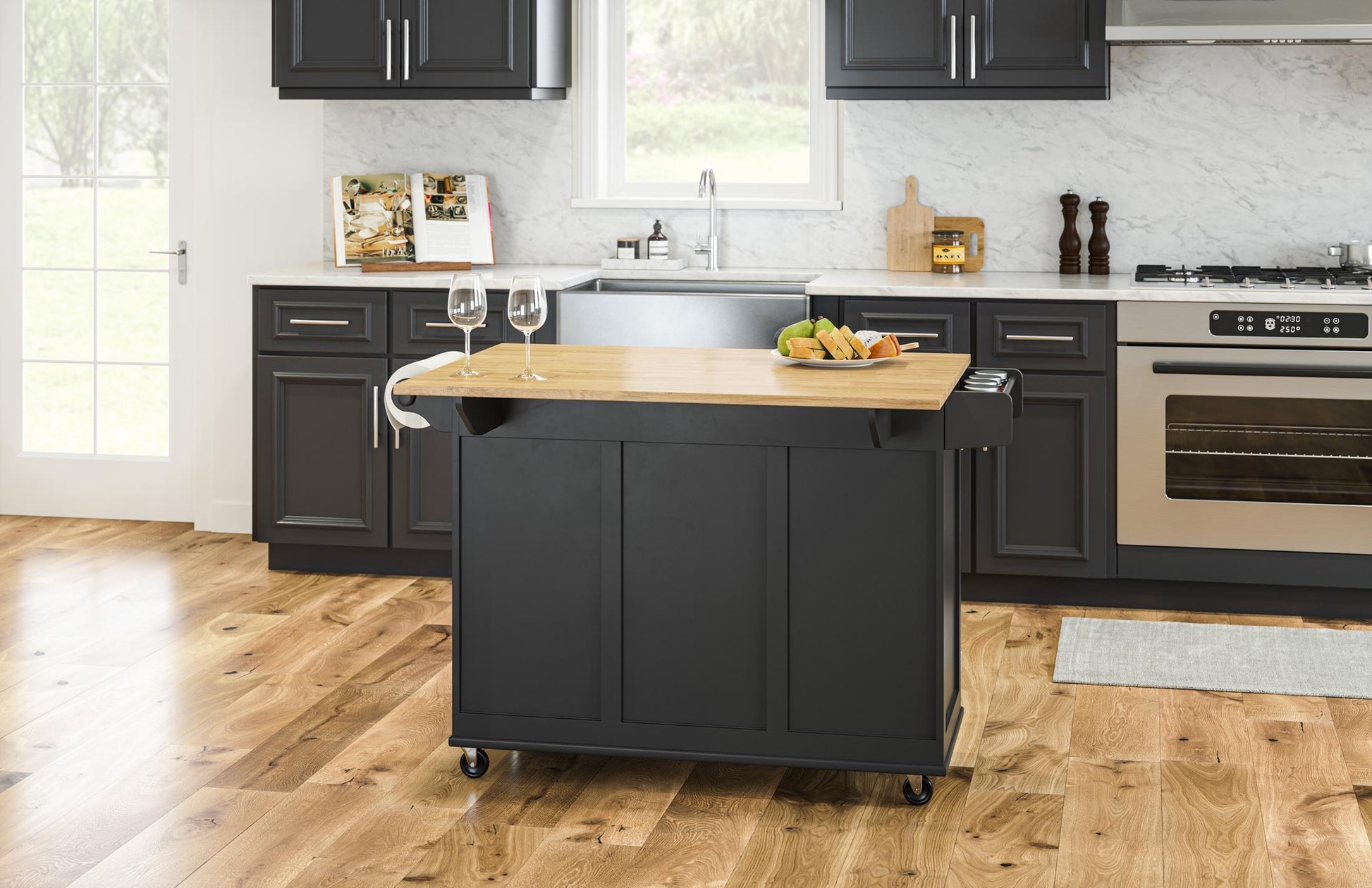 Dolly Madison 3 Drawer Kitchen Cart