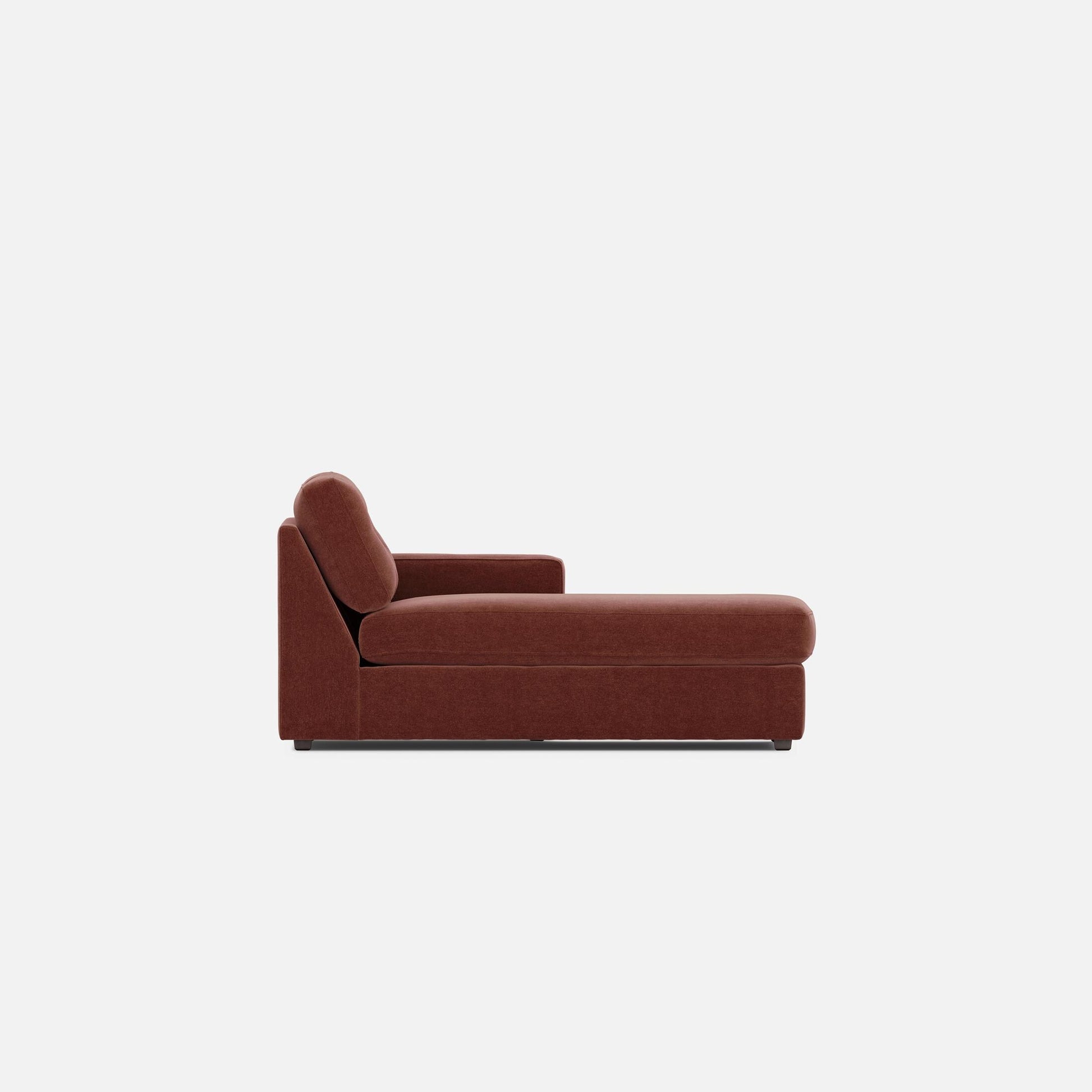 Modular One Right Arm Facing Chaise - Merlot