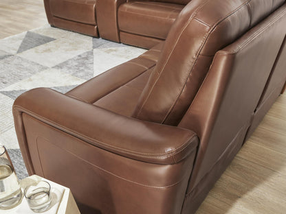 Newport 6-Piece Leather Power Reclining Sectional