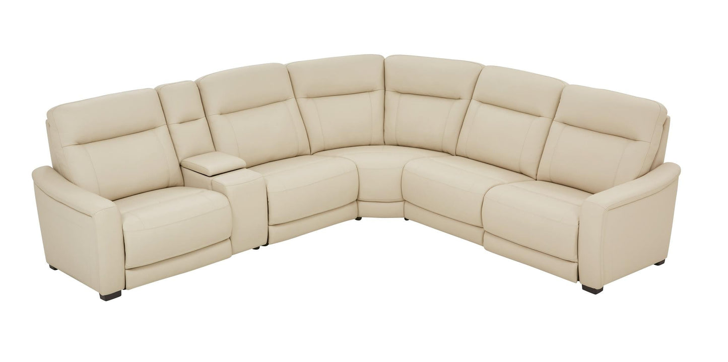 Newport 6-Piece Leather Power Reclining Sectional