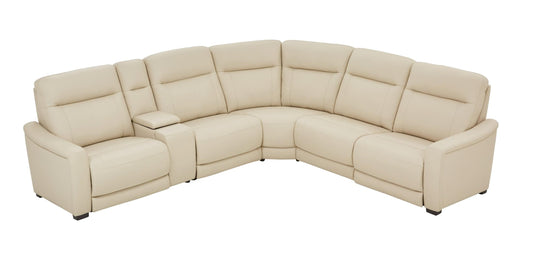 Newport 6-Piece Leather Power Reclining Sectional