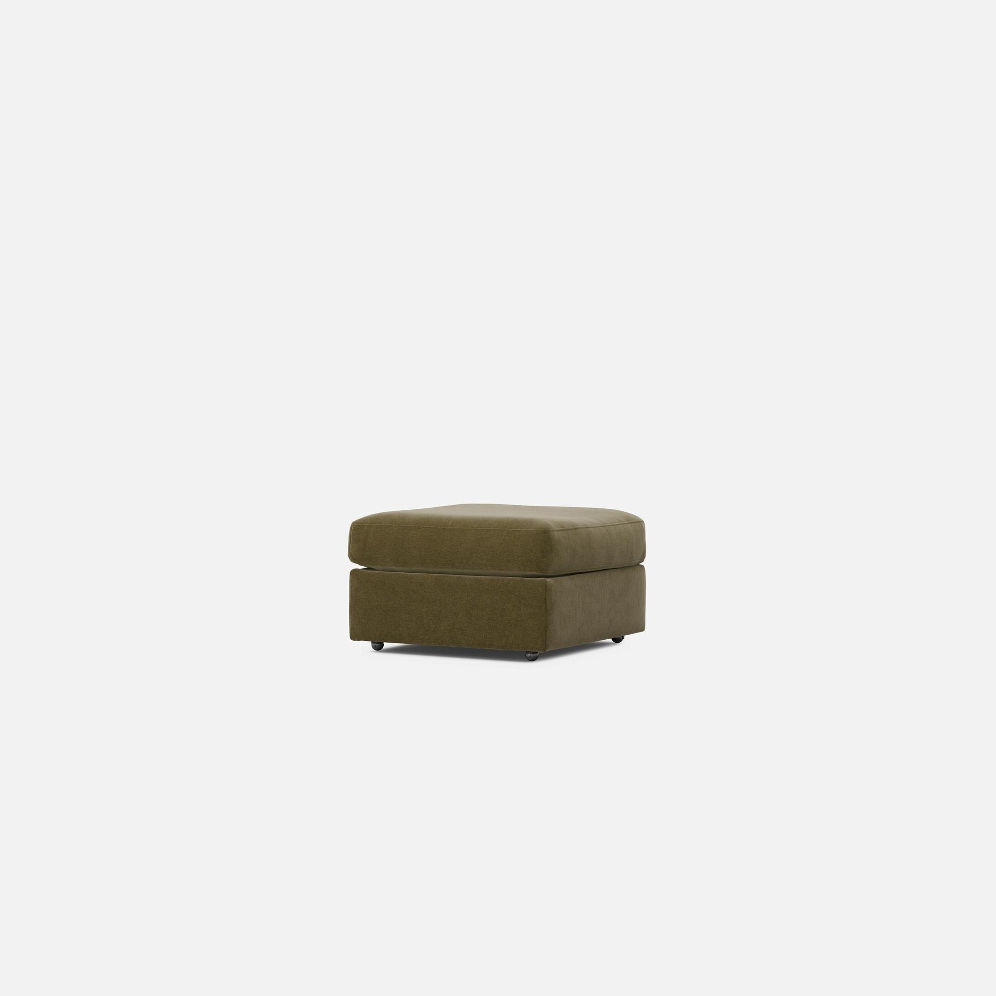 Modular One Bumper Ottoman - Moss