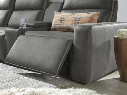 Modular Two Right Arm Facing Power Recliner - Charcoal