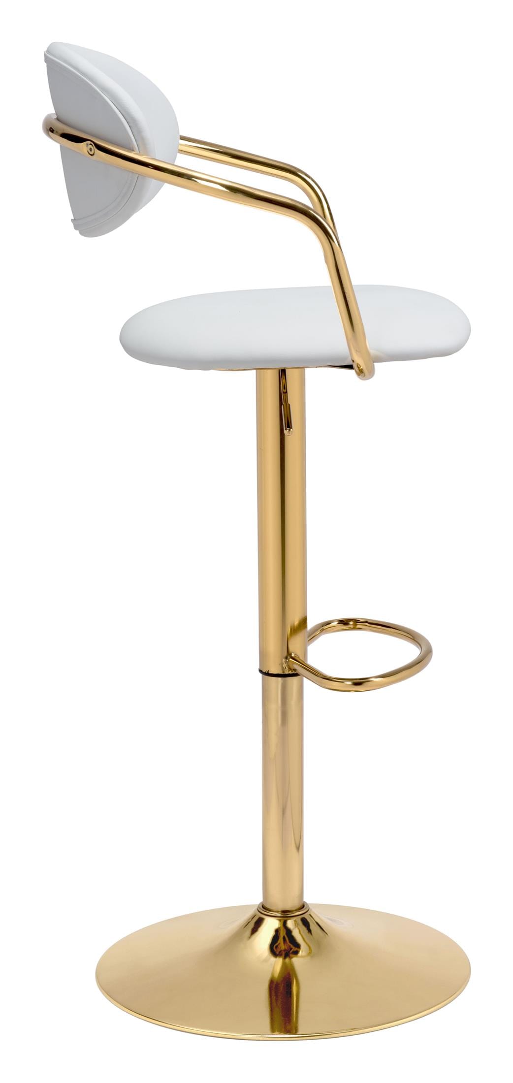 Gusto Barstool White & Gold