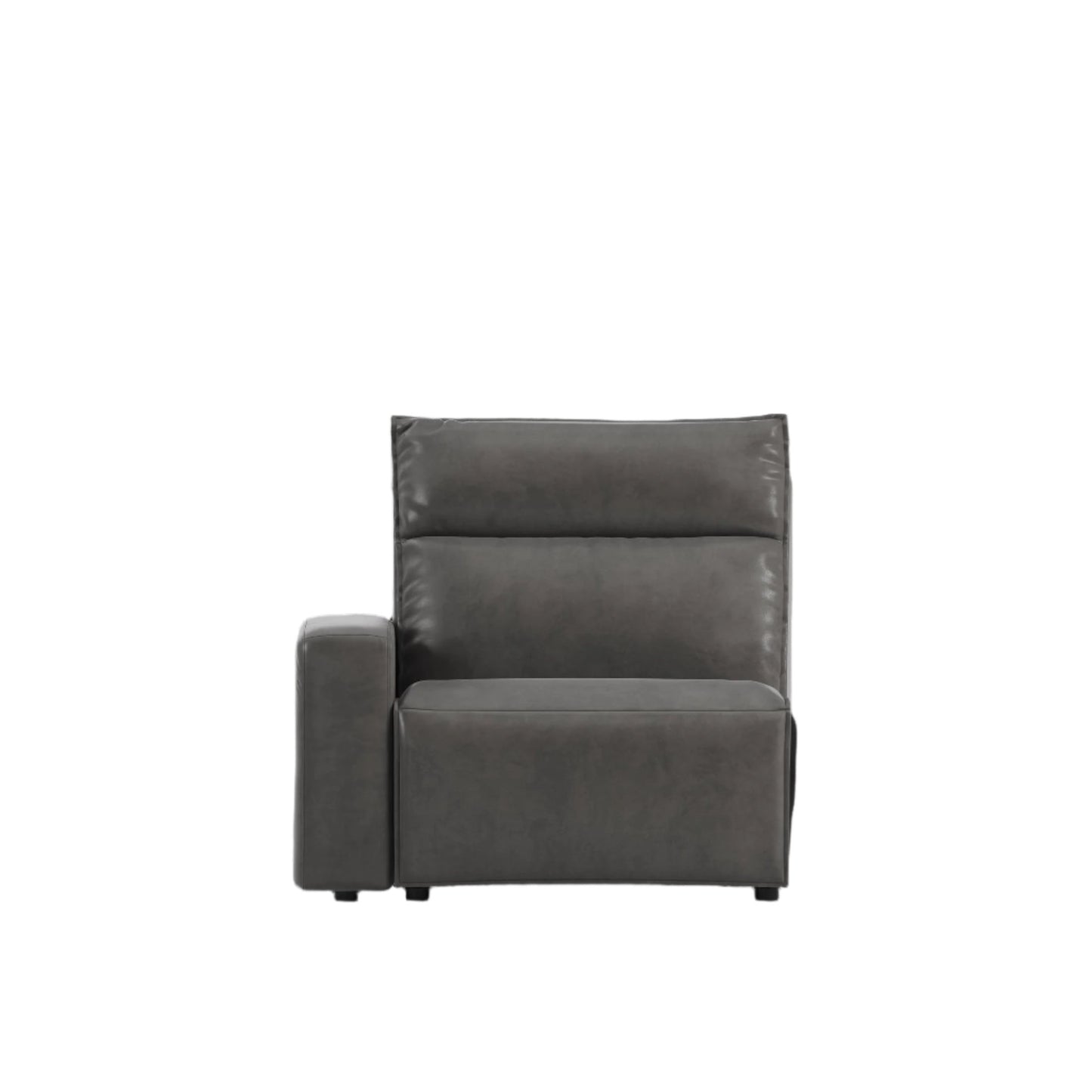 Modular Two Left Arm Facing Power Recliner - Charcoal