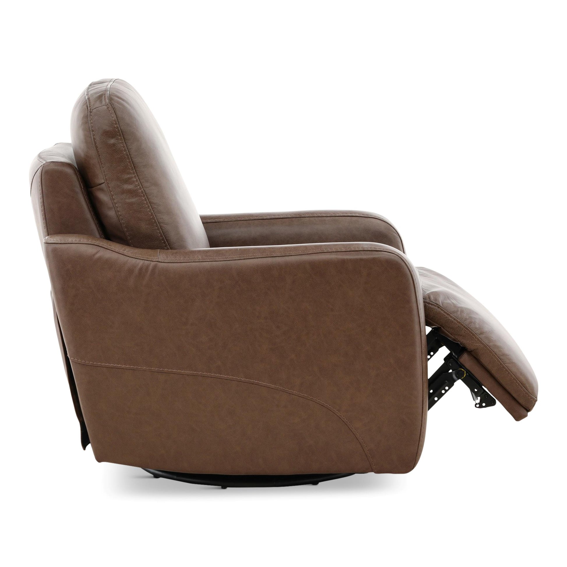 Brea Leather Power Swivel Recliner