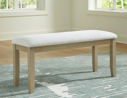 Calmoro Upholstered Dining Bench