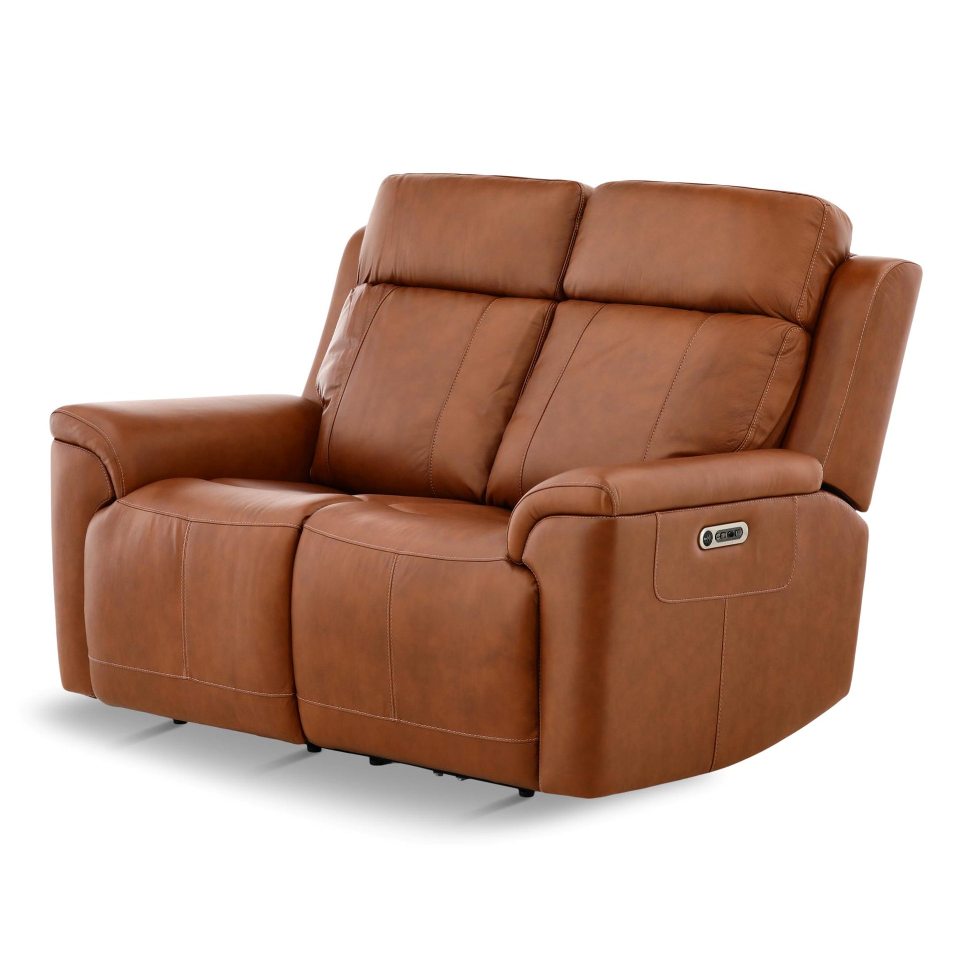 Adrian Leather Power Reclining Loveseat