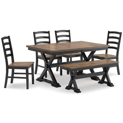 Ashley Wildenauer 6-Piece Dining Table Set