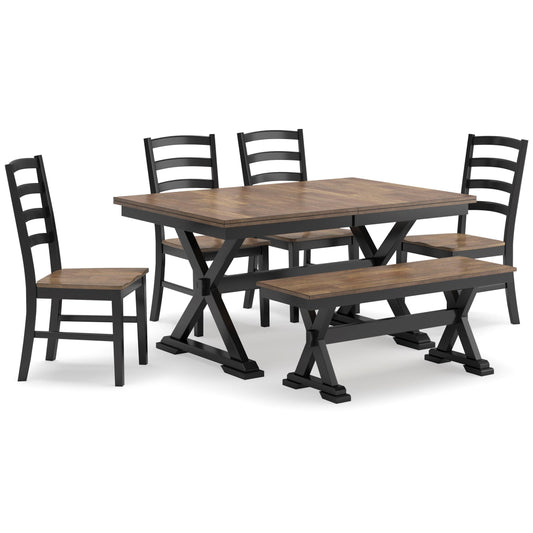 Ashley Wildenauer 6-Piece Dining Table Set